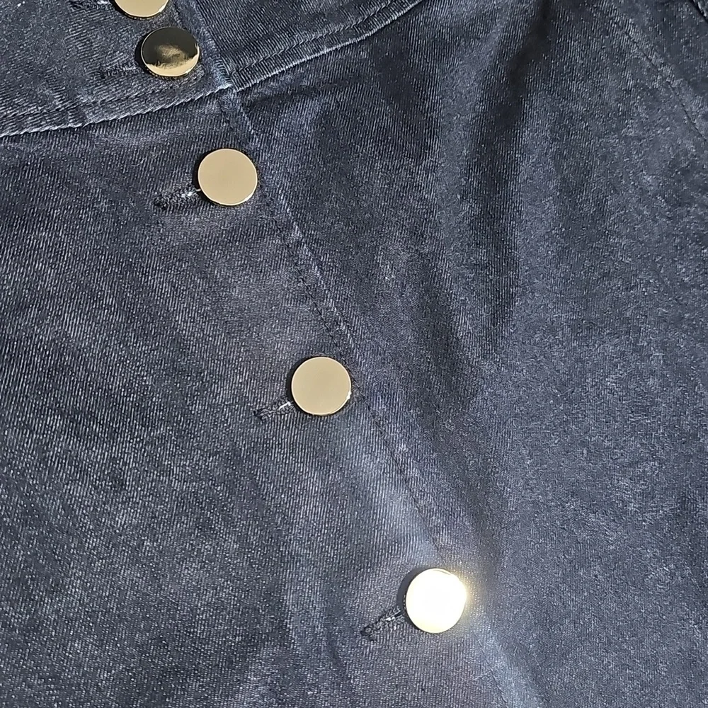 Kate Spade New York Denim Button-Front Mini Skirt New Size 14